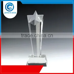 Jingyage Professional Service Star Shape Crystal Trophy Souvenir Crystal Star Awards Glass Star Award Gift thumbnail-1