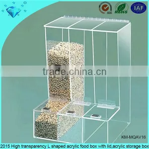 Wholesale Clear Acrylic Chocolate Box Case With a Lid and Dividers to Keep Candy thumbnail-2