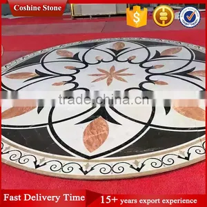 Modern Marble Waterjet Inlay Flooring Design Patterns thumbnail-1