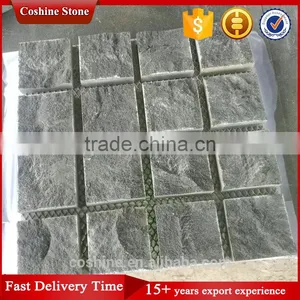 Hainan Split Surface Mesh Black Basalt Pavers thumbnail-1