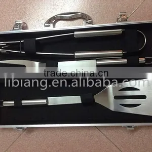 Hot 3 Pcs Aluminum Box Bbq Tool Set thumbnail-3