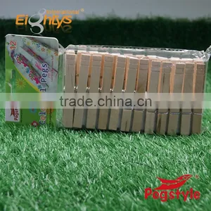 Craft Wooden Clothes Pegs 8.4cm Heady Duty Large Wooden Peg Clothes Pins thumbnail-1