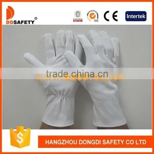 DDSAFETY 2017 100% Bleach Cotton Interlock Working Gloves With 3 Seams On Back thumbnail-1