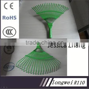 Garden Steel Leaf Rake R110 Red Color 18 Teeth or 22 Teeth thumbnail-2