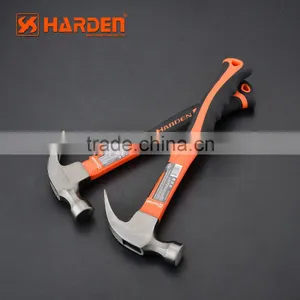 Professional Carbon Steel Hand Tool Fiberglass Handle Claw Hammer thumbnail-5