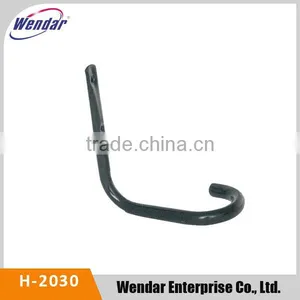 Sturdy Black Powder Coated Metal Steel Pipe Hook Wall Hook Storage Garage Hook thumbnail-1