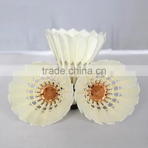 Durable Goose Feather Shuttlecock for Badminton, Indoor Sports for Tournament thumbnail-1