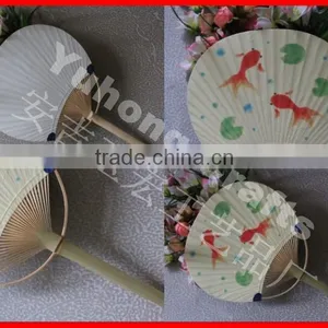 Promotional New Style Bamboo Paper Fan thumbnail-1