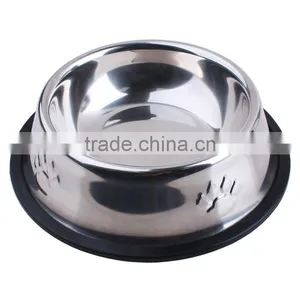 Factory Supplier Colourful Stainless Steel Round Pet Dog Bowl thumbnail-2