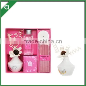 Fragrance Oil Wooden Sticks, Sola Flower Diffuser, Incense Sticks and Beads Sachet Set thumbnail-2
