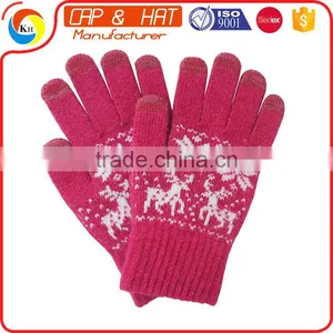 Hight Quality New Gift Touch Screen Glove Smart Touch Gloves Customized Knitted Winter Touch Screen Glove thumbnail-6