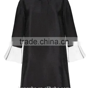 New Style Girl Dress Fashion Black Girl Party Wear Western Bell Sleeve Dress HSD6653 thumbnail-3