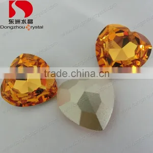 Colorful Sew on Heart Shape Crystal Stone for Decoration thumbnail-1