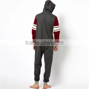 PA0026A Custom Adult Onesie 100 Cotton Jumpsuits With Hood thumbnail-2