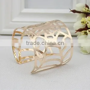 Fashion Cobweb Hollow Golden Bangles Adjustable for Women Designs thumbnail-3