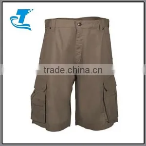 Men's Green Cotton RipStop Cargo Shorts thumbnail-1