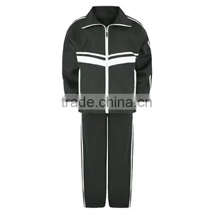2016 Custom Kids Full Zip Tracksuit Jacket High Quality Sports Tracksuit Girls Boys Stripe Jogging Tracksuit thumbnail-3