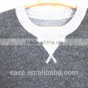 Fashion 12GG Knitted Elegant Brief V-Neck Pullover Winter Thick Sweater For Man thumbnail-1