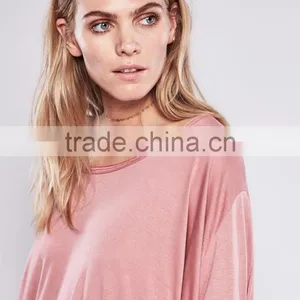 High Quality Loose Fit Casual Long Sleeve t Shirt for Women thumbnail-4