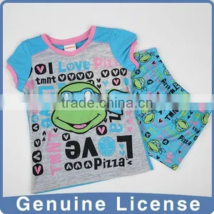 Round Neck 100 Cotton Pajamas Kids thumbnail-1