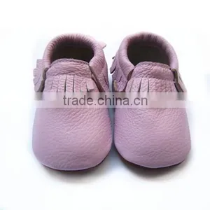 New Fashion Colorful Leather Baby Moccasins thumbnail-1