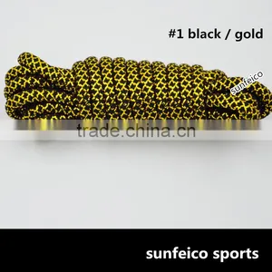 2016 Bulk Sale Custom Round Rope Glitter Shoelace~Glitter Yeezy Logo Tip Lace~Custom Colorful Sports Metallic Glitter Rope Laces thumbnail-5