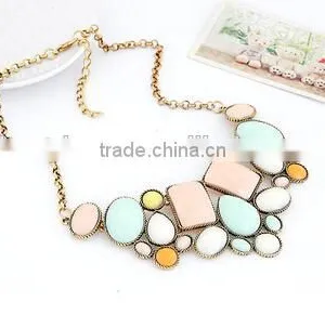 CHARM CRYSTAL FLOWER CHOKER CHUNKY STATEMENT BIB PENDANT CHAIN COLLAR NECKLACE thumbnail-5