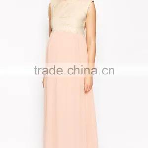 Fully Lined Little Mistress Chiffon Maxi Dress for Maternity Dress 2015 thumbnail-4