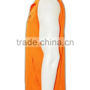 China Manufactory High Quality Plain Orange Multi Pocket Work Vest thumbnail-3