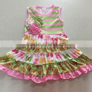 Popular Design Children Summer Dress Frocked Designs Baby Girls Dress Children's Girls Fancy Dress thumbnail-1