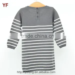 Girls Knitting Pattern Fancy Sweater Dress For Children thumbnail-3