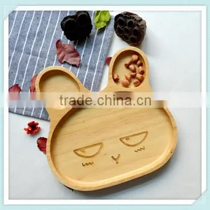 Child Plate Divided Tray Baby Cartoon Rabbit Appetizer Platter thumbnail-3