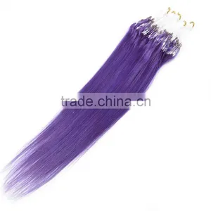 Thick Beautiful and Fashionable Wholesale Remy Micro Loop Virgin Hair thumbnail-5