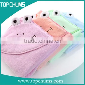 Multicolors Animal Shape Frog White Hooded Baby Hoodie Towel thumbnail-1