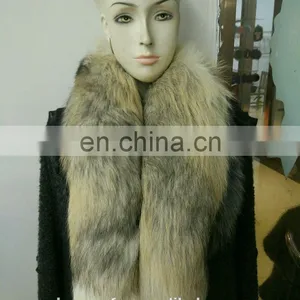 Hot Sale Fox Tail Scarf Winter Fashion Real Fox Fur Boa thumbnail-3