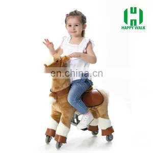 Hot Sale Rocking Horse With Wheels, Riding Toy Horse on Wheels for Kid and Adult thumbnail-4
