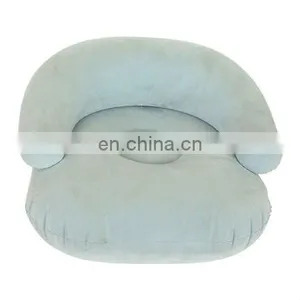 White Inflatable Air Flocked Sofa thumbnail-1