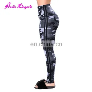 2017 Summer Women Sports Leggings Camouflage Gray Oem Yoga Pants thumbnail-5