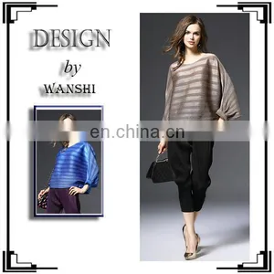 Pleats Clothes Wholesale Clothing Women Top Pleats Blouse thumbnail-1