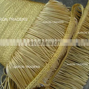 New Look Gold Bullion Thread Fringe 7 cm Size thumbnail-2