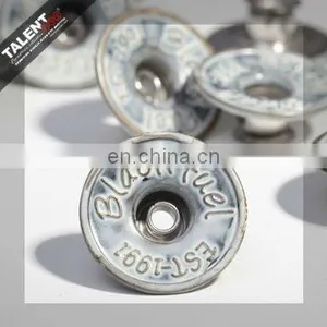 Custom Private Design Brand Name Jeans Metal Button thumbnail-5