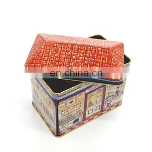 House Shaped Packing Tin Box, Tin Box for Packing Gift or Candy thumbnail-6