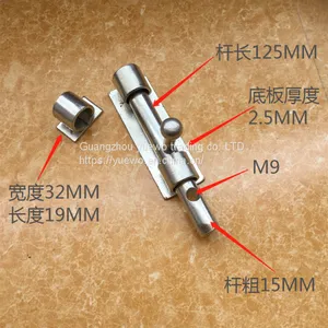 15cm Thick Steel Gate Wire Welded 5in Door Post Heavy Duty Bolt Welded Galvanized Rod With Lock Hole Pig Cage Latch Stai thumbnail-1