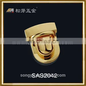Custom Plated Briefcase Hardware, Decorative Metal Buckles Briefcase Locks And Clasps thumbnail-1