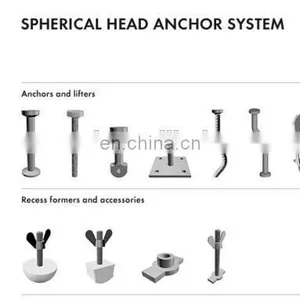 Spherical Head Foot Lifting Anchor T Anchor thumbnail-3