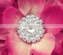 2013 New Rhinestone Hair Flower Embellishment Garment Accessory Button Shoe Clip thumbnail-1