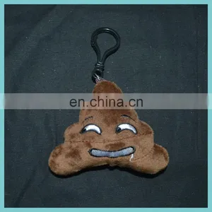 New Developed 6 Designs of Plush Poo Emoji Carabiner Keychain thumbnail-2