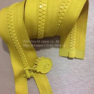 TXT Brand #5 Plastic Zipper With Normal Teeth Two Way Open End High Quality and Low Price Garment Accessories thumbnail-1