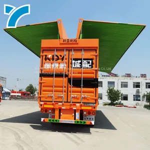 Wing Van Semi Trailer Box Cargo Wing Open Box Truck Trailer thumbnail-1