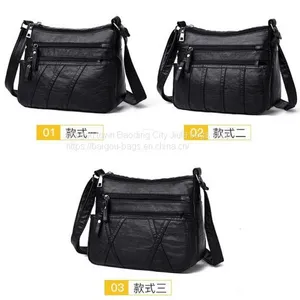 2019 Stonewash Handbag Wash Lady Bag Black Lady Sling Bag thumbnail-4